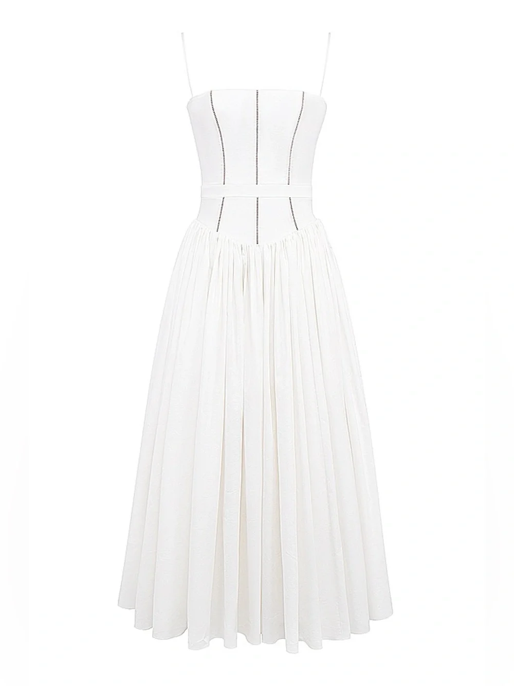House of CB YSABELLA White Cotton Maxi Sundress, Size Medium, $299 - Picture 11 of 15